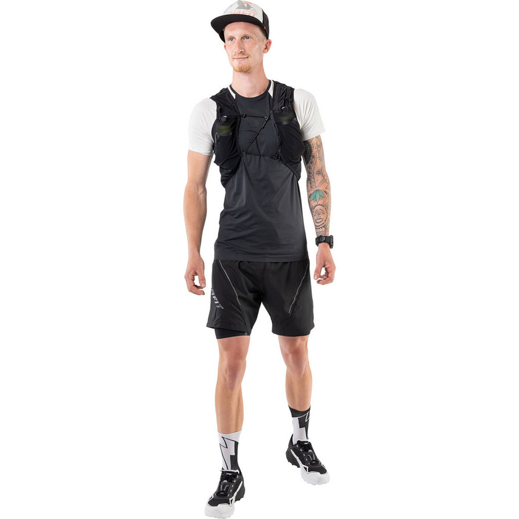Dynafit Ultra 2/1 Shorts Black - Pantaloncini Running Uomo