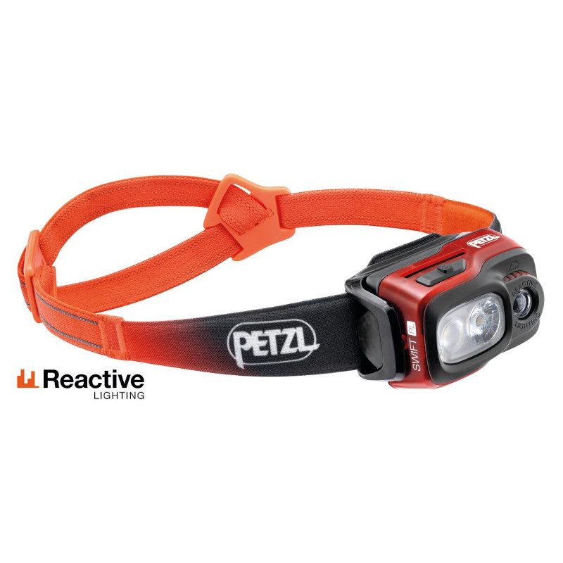Petzl Swift RL 1100 Lm Nero Rossa - Lampada Frontale