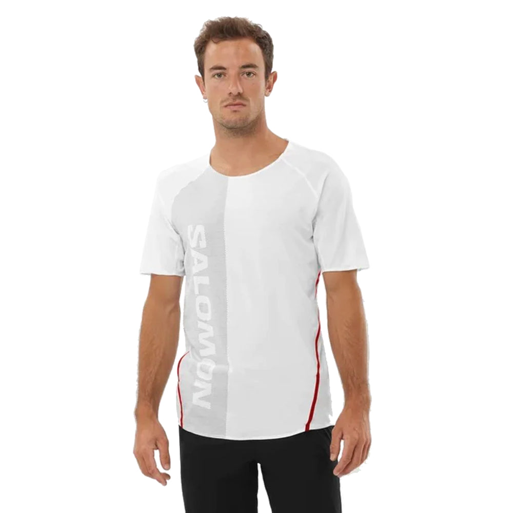 Salomon S-Lab Speed Tee M White - Maglia Trail Running Uomo