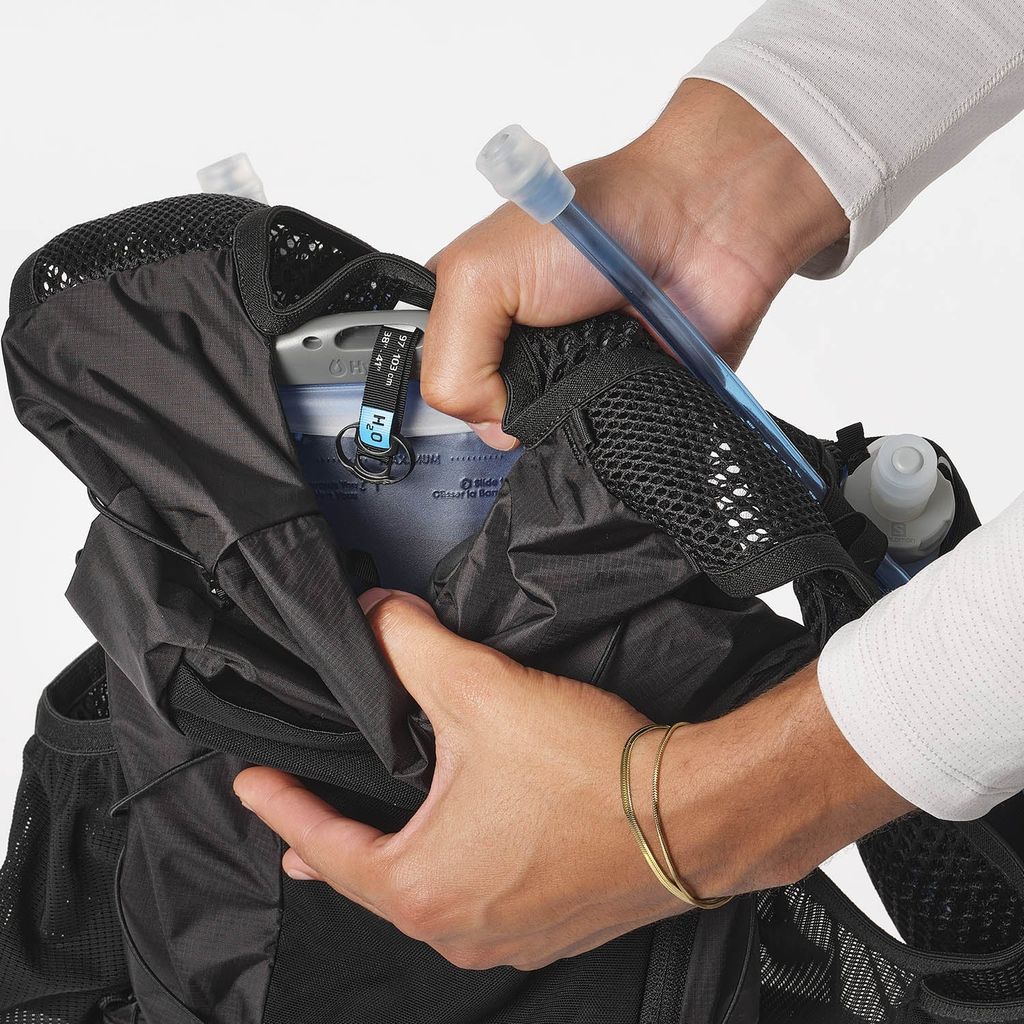 Salomon Active Skin 12 Black - Zaino Trail Running