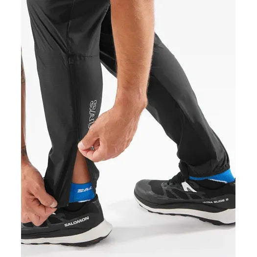 Salomon Bonatti Trail Pant Deep Black - Pantalone Running Impermeabile
