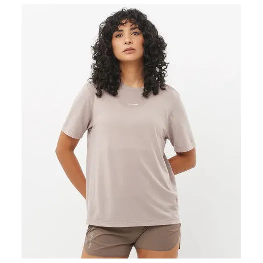 Salomon Shkout Core SS Tee W Etherea - T-Shirt Donna Running