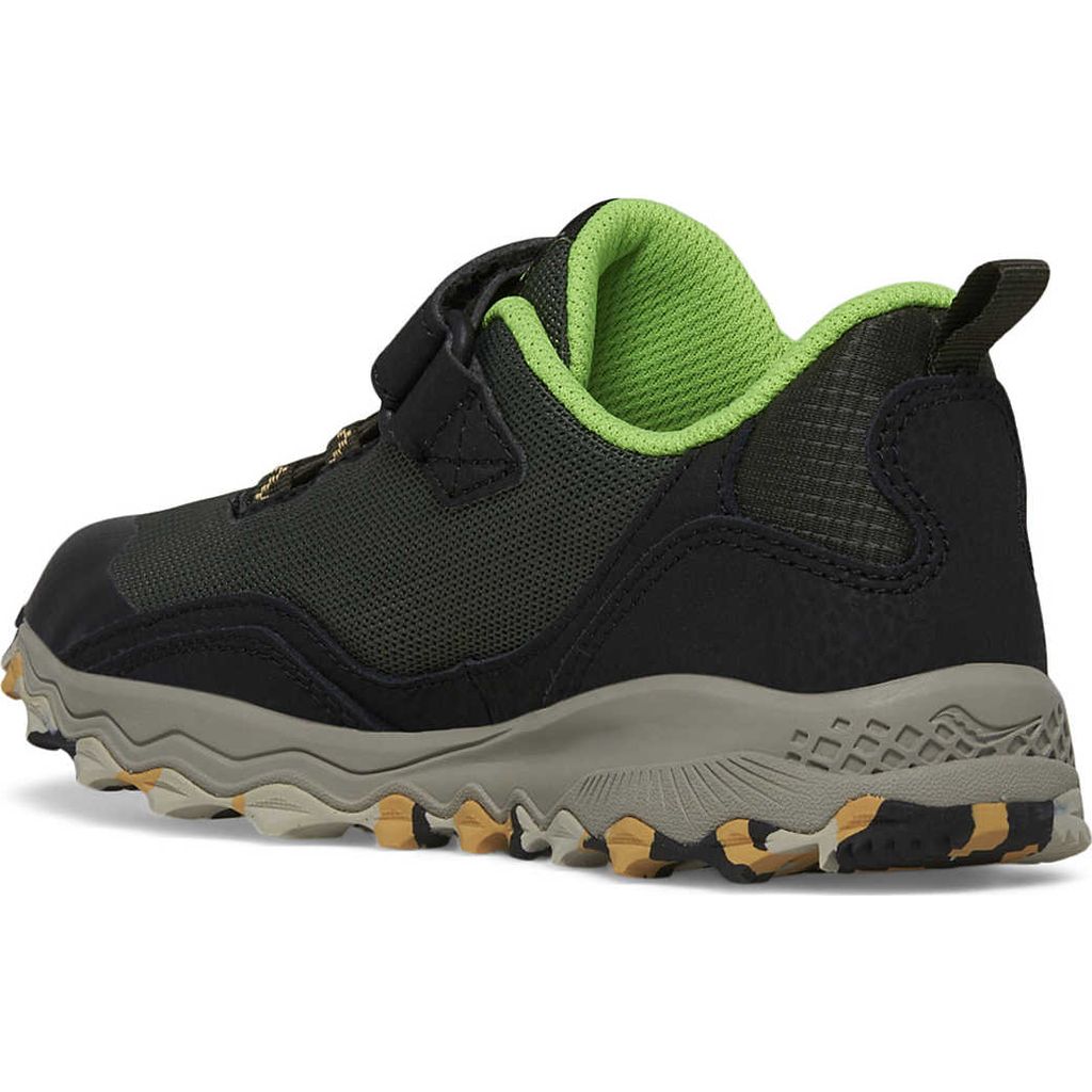 Saucony Peregrine 12 Shield AC Black Slime - Scarpa Bambino