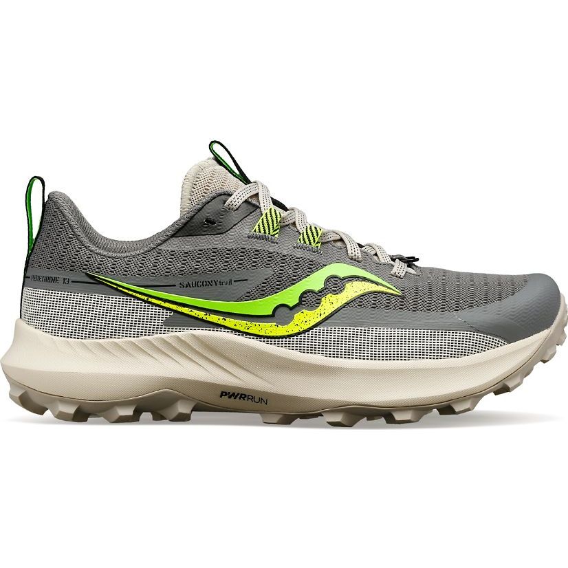 Saucony Peregrine 13 W Gravel / Slime - Scarpa Trail Running