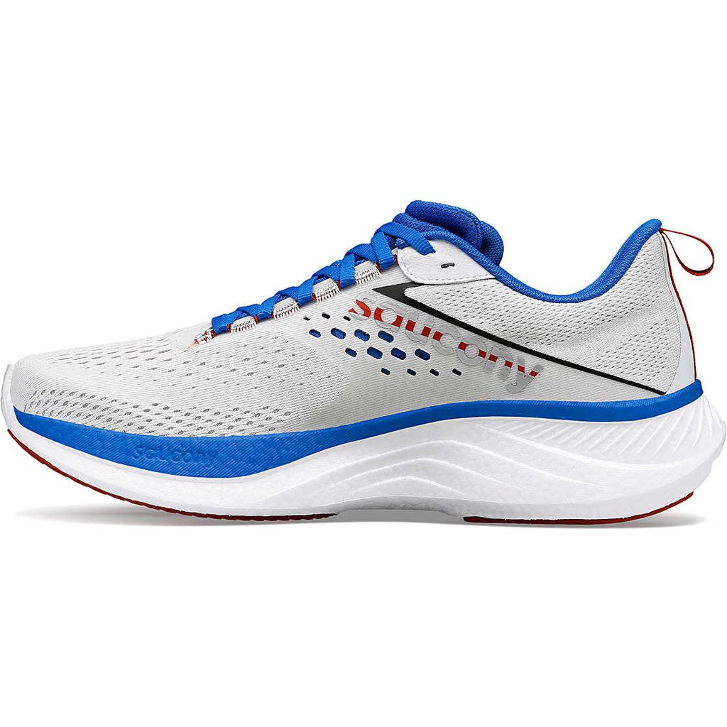 Saucony Ride 17 White / Cobalt - Scarpa Running