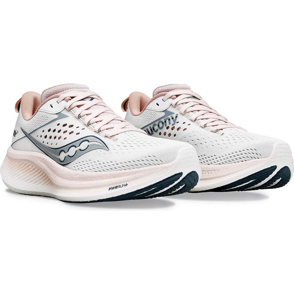 Saucony Ride 17 White / Lotus Blanc - Scarpa Running Donna