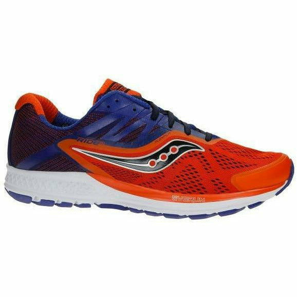 Saucony Ride 10 Orange/Bleu - Scarpa Running - Mud and Snow