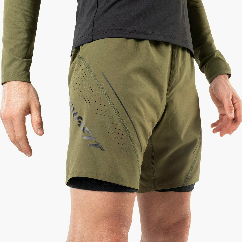 Dynafit Alpine Pro M 2/1 Short Winter Moss - Pantaloncini Trail Running - Mud and Snow