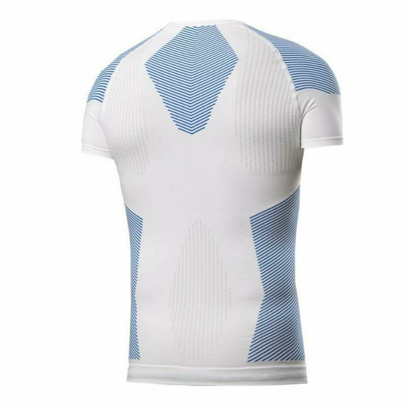 Biotex T-Shirt Light Touch Bianco / Royal Blue - Intimo Uomo Warm - Mud and Snow