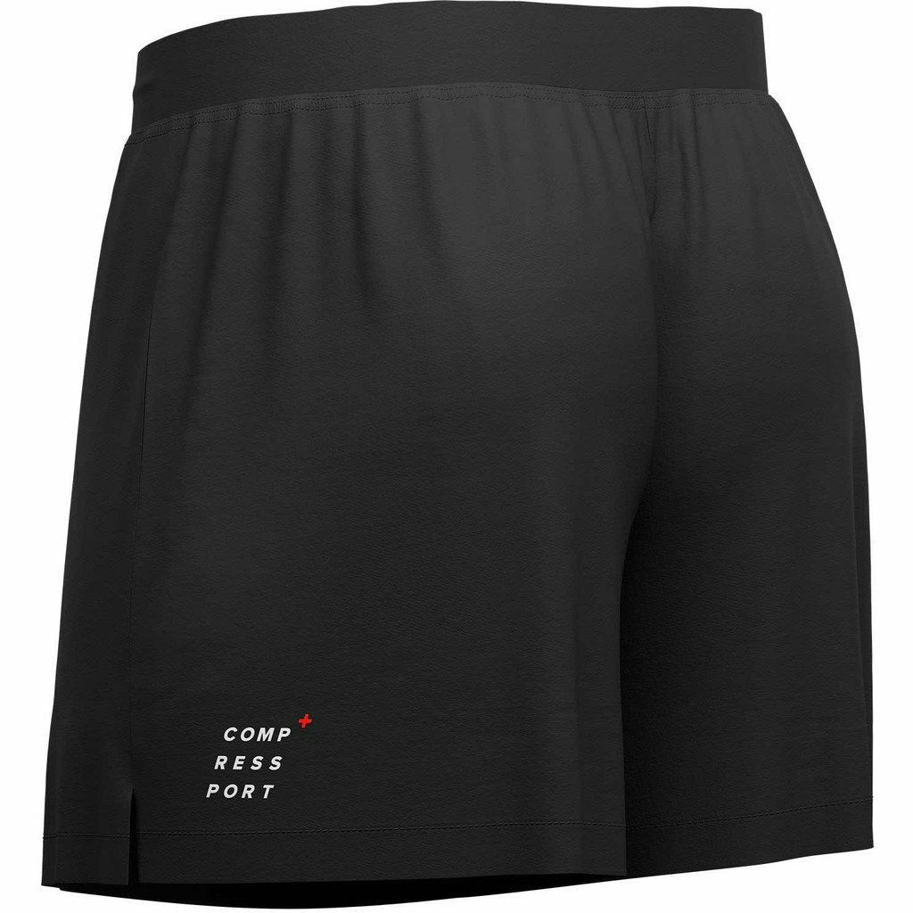 Compressport Performance Short Black - Pantaloncini Running Uomo - Mud and Snow