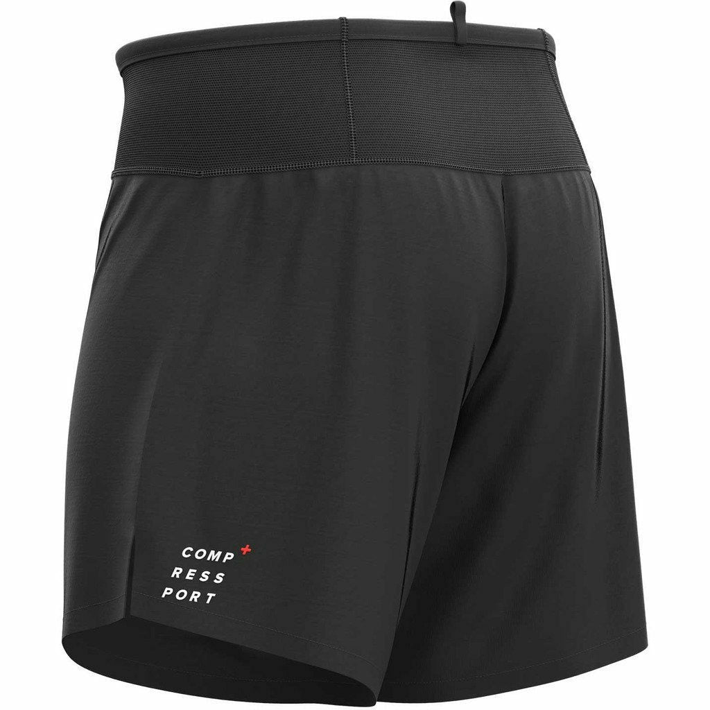 Compressport Trail Racing Short Black - Short Running Uomo - Mud and Snow