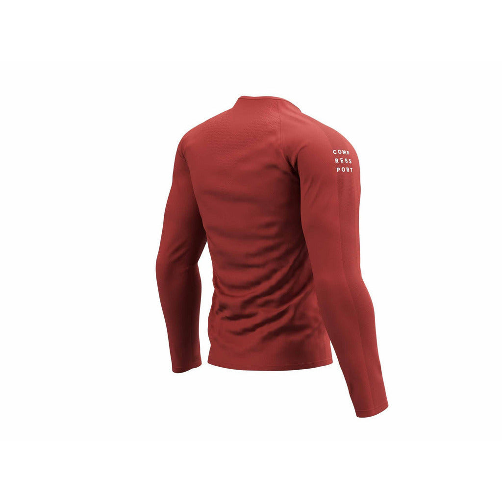 Compressport Training T-Shirt Long Sleeves Apple - Maglia Running Uomo Manica Lunga - Mud and Snow