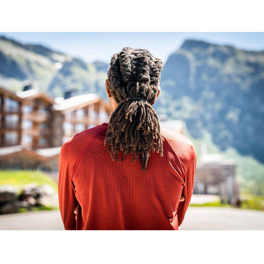 Compressport Training T-Shirt Long Sleeves Apple - Maglia Running Uomo Manica Lunga - Mud and Snow