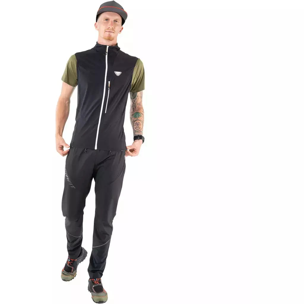 Dynafit Traverse Vest Black - Gilet Running Antivento - Mud and Snow