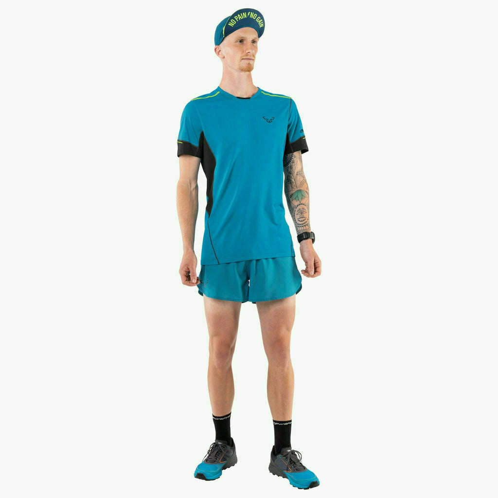 Dynafit Vert 2 S/S Tee Reef - T-Shirt Running Uomo - Mud and Snow