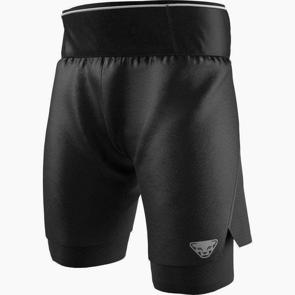Dynafit DNA ULTRA 2/1 Short Black - Pantaloni Trail Running Uomo - Mud and Snow