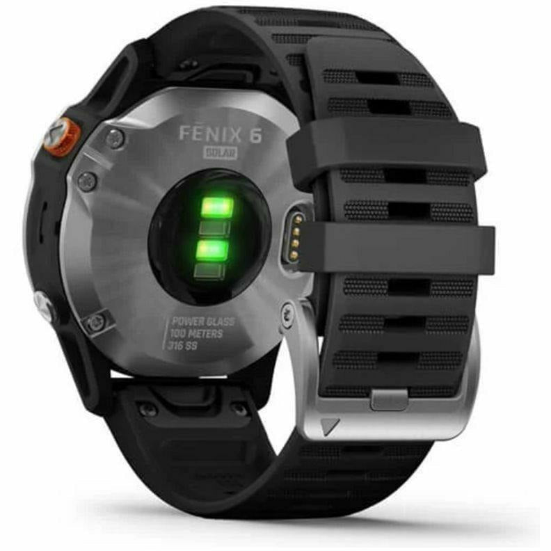 Garmin Fenix 6 Solar Silver Black - Orologio Gps Outdoor - Mud and Snow