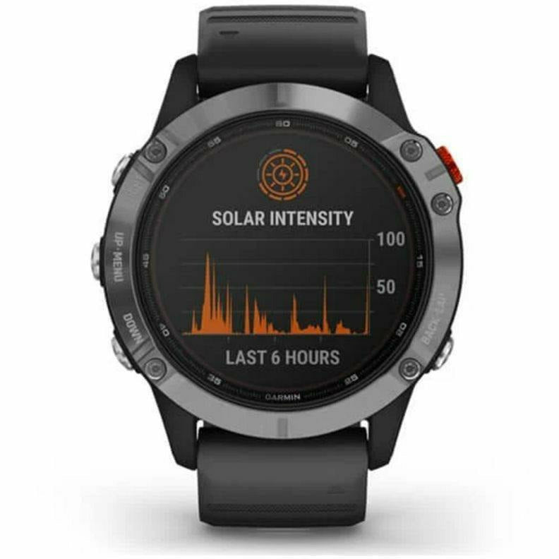 Garmin Fenix 6 Solar Silver Black - Orologio Gps Outdoor - Mud and Snow