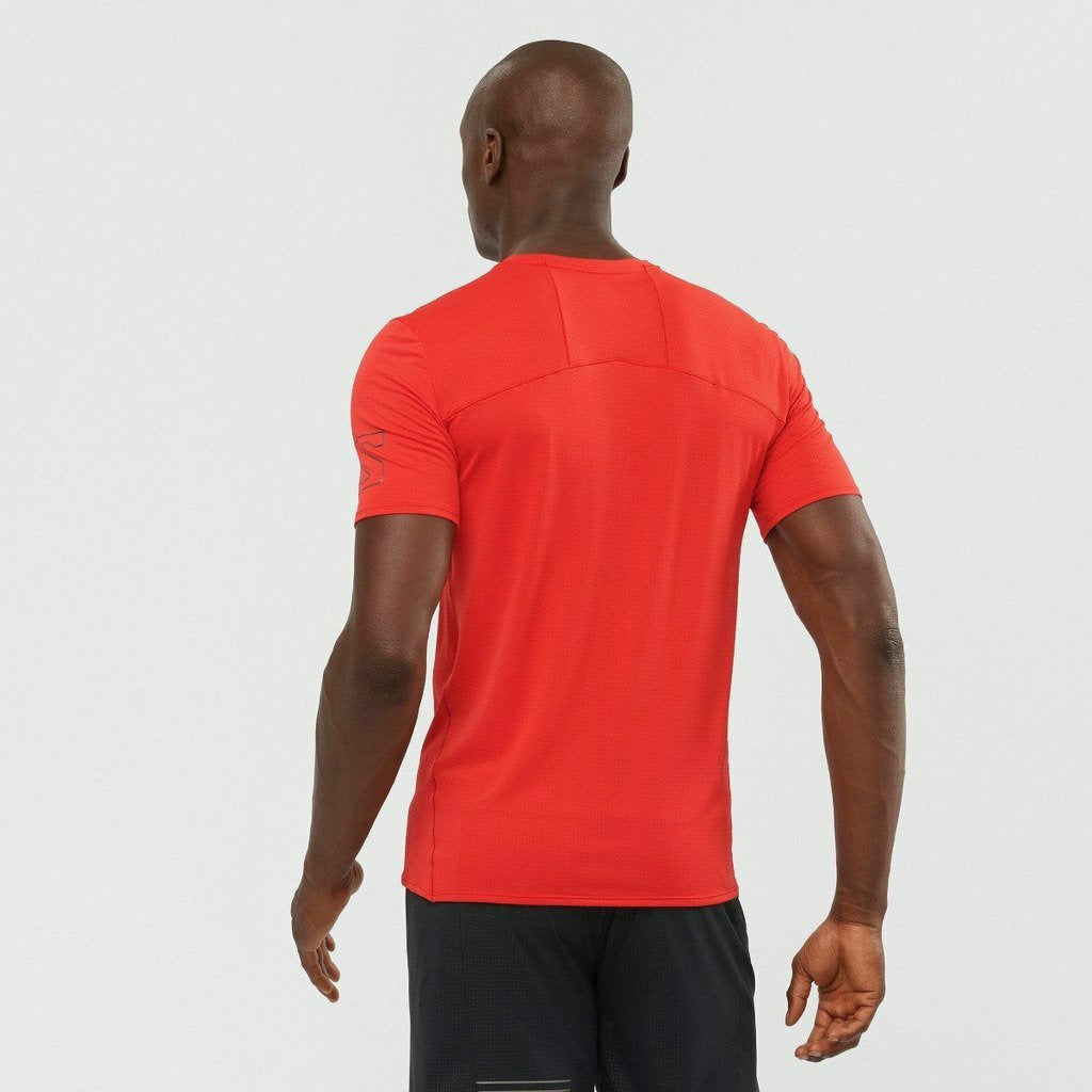Salomon XA Trail Tee Goji Berry - Maglia Running - Mud and Snow