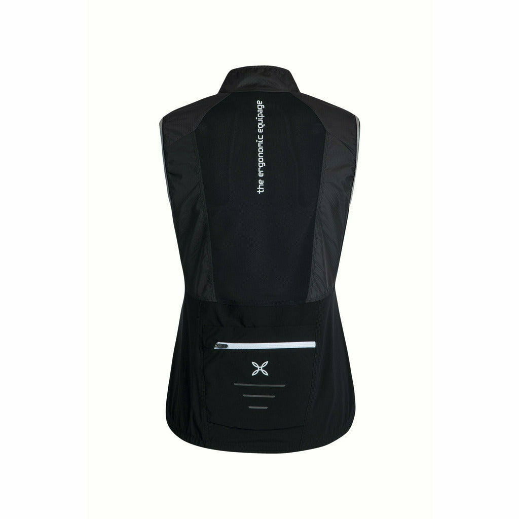 Montura Level Up Vest Woman Black - Gilet Smanicato Running Donna - Mud and Snow
