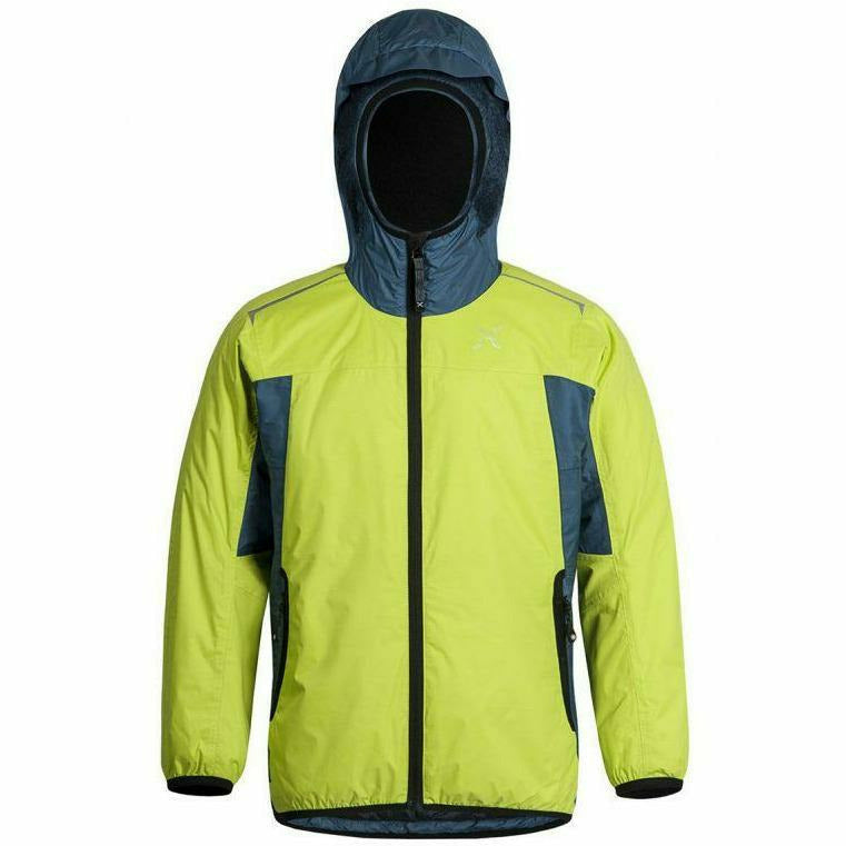 Montura Nevis Jacket Kids Verde Lime / Blu Cenere - Giacca Sci Bambino - Mud and Snow