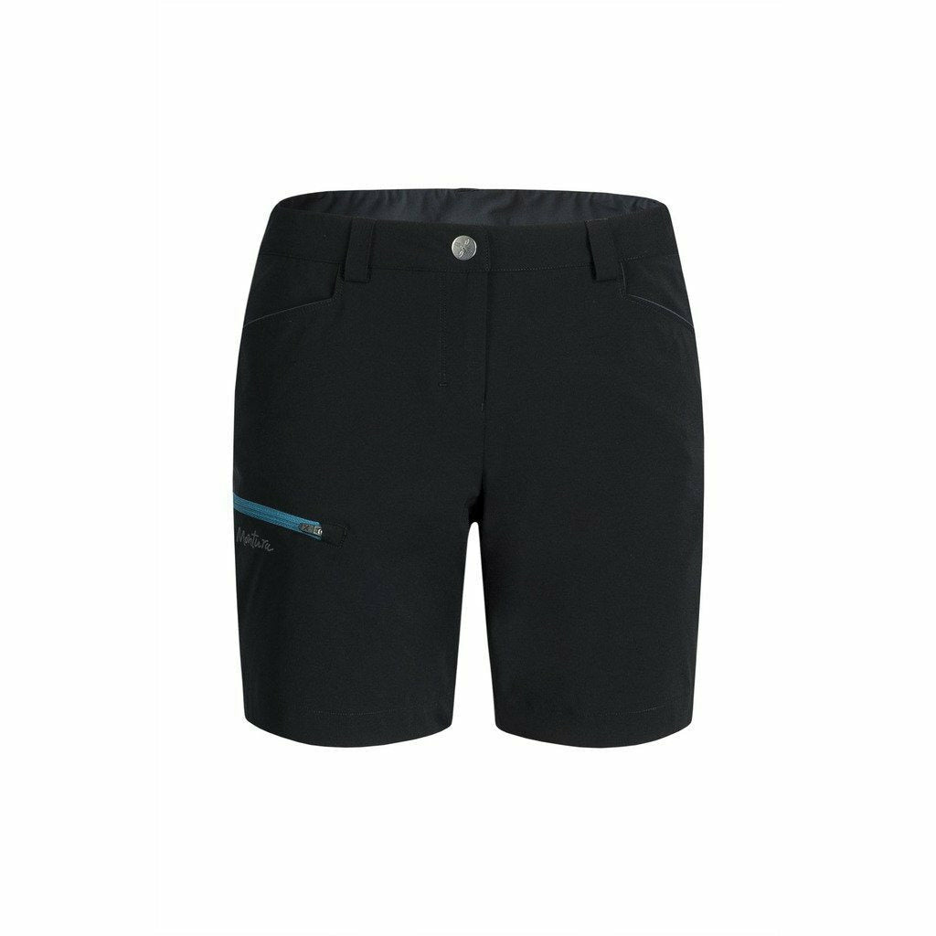 Montura Safari Bermuda Woman Black - Pantalone Trekking Donna - Mud and Snow