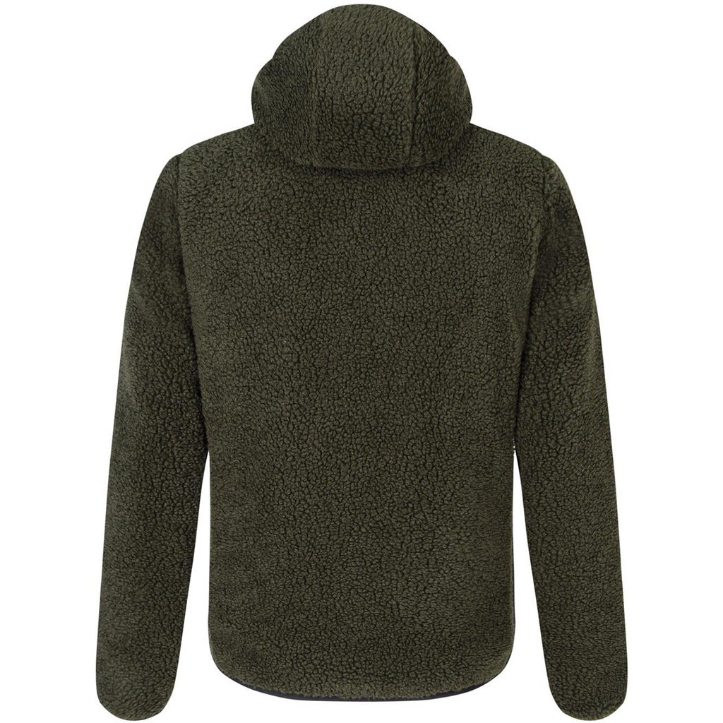 Montura Sherpa Maglia Verde Muschio - Pile Peloso - Mud and Snow