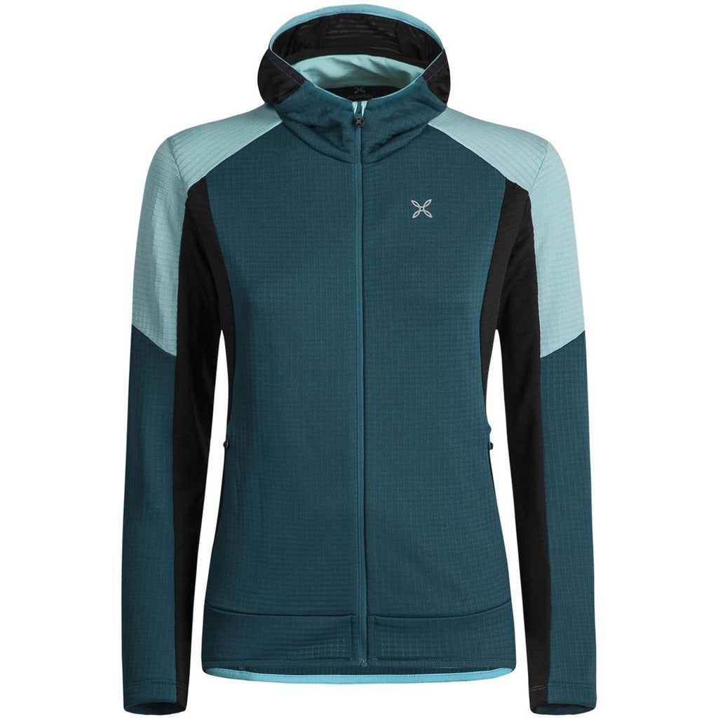 Montura Stretch Color Hoody Jacket Woman Baltic - Pile Donna - Mud and Snow