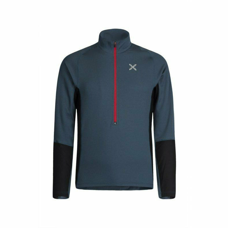 Montura Thermic Maglia Blu Cenere / Rosso - Felpe e Pile - Mud and Snow