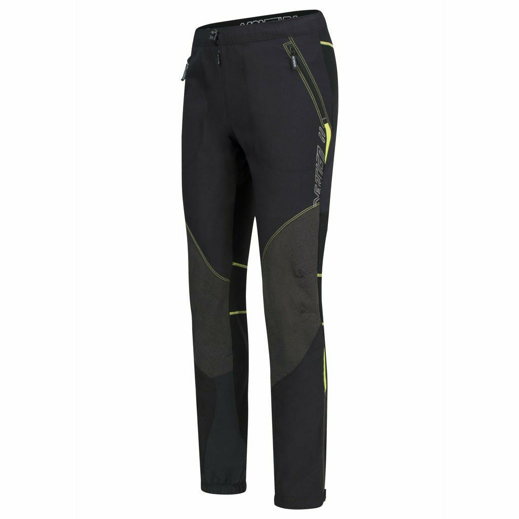 Montura Vertigo 2 Pants Man Nero / Verde Acido - Pantaloni Sci Alpinismo - Mud and Snow
