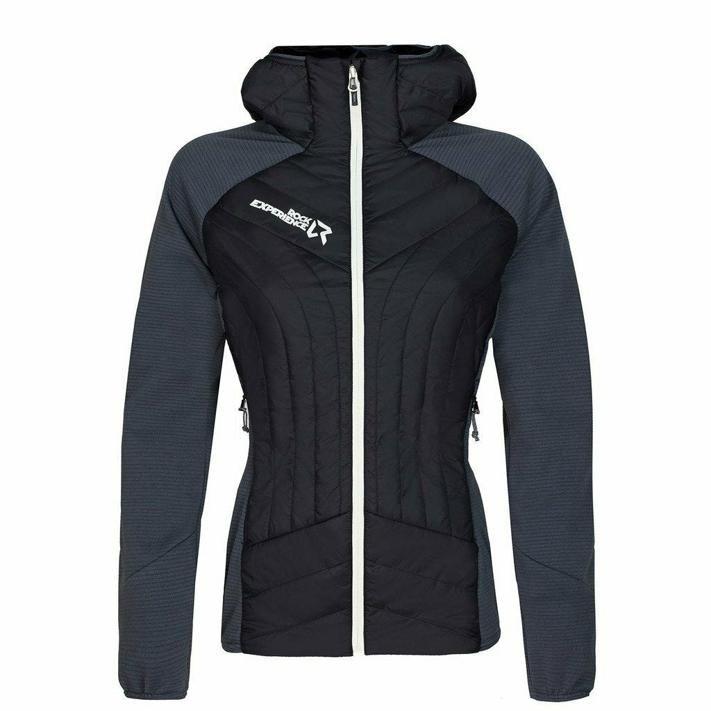 Rock Experience Manitoba 2.0 Hybrid Woman Jacket Caviar - Giacca Donna - Mud and Snow