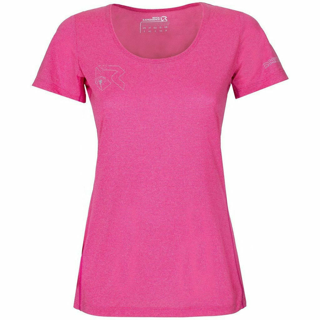 Rock Experience Offsets Cams Beetroot Purple - T-Shirt Running Donna - Mud and Snow