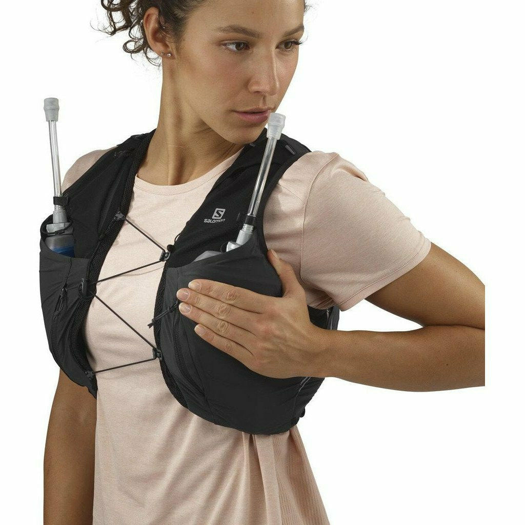 Salomon Sense Pro 10 W Set Black / Ebony - Zaino Trail Running - Mud and Snow