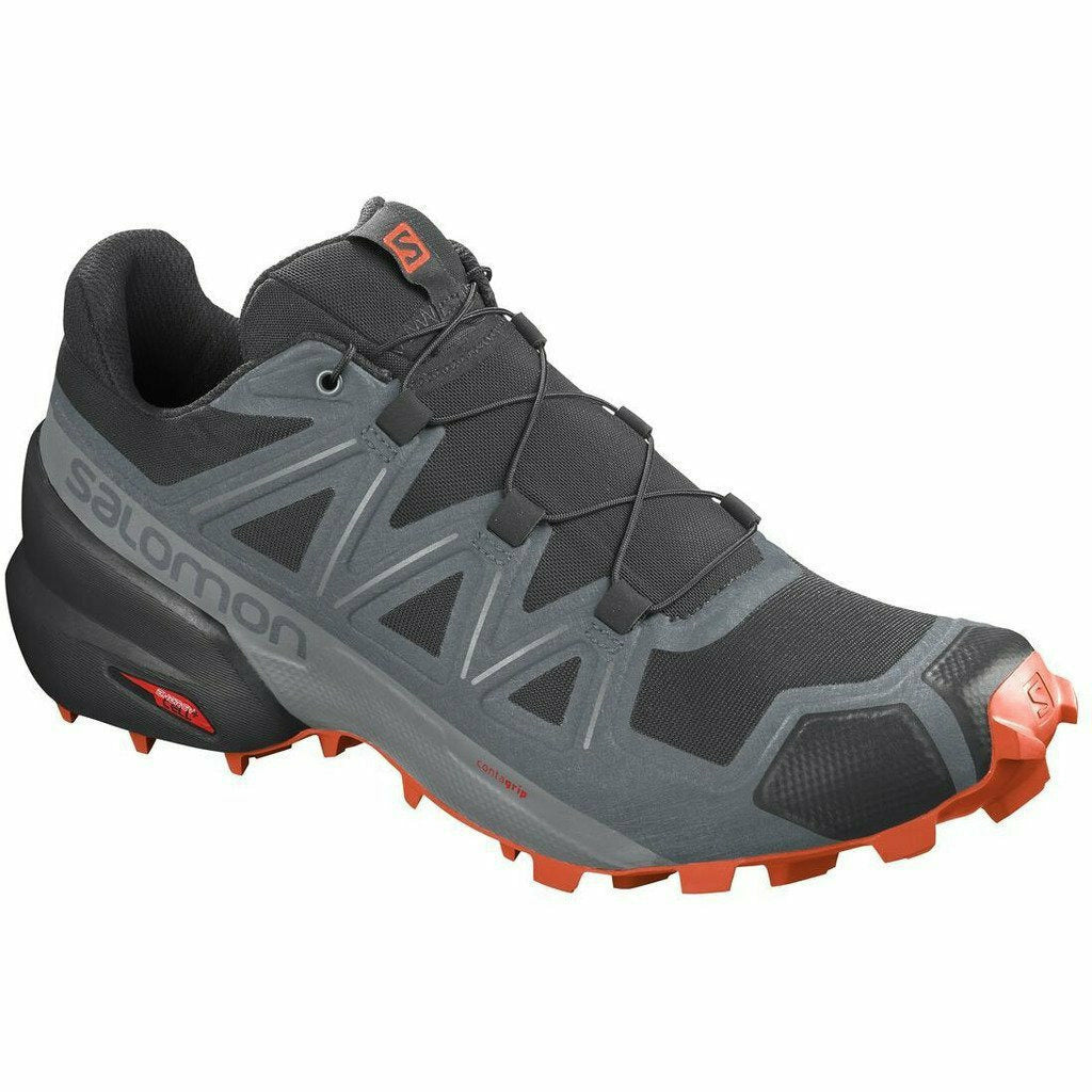 Salomon Speedcross 5 Black / Stormy Weather - Scarpa Trail Running - Mud and Snow
