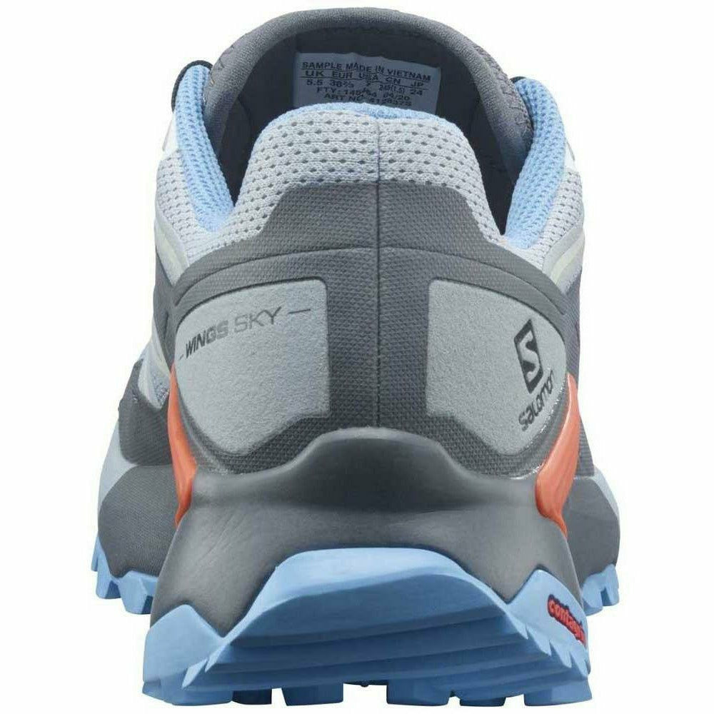 Salomon Wings Sky W Blue / Shade / Persimmon - Scarpa Trail Running - Mud and Snow