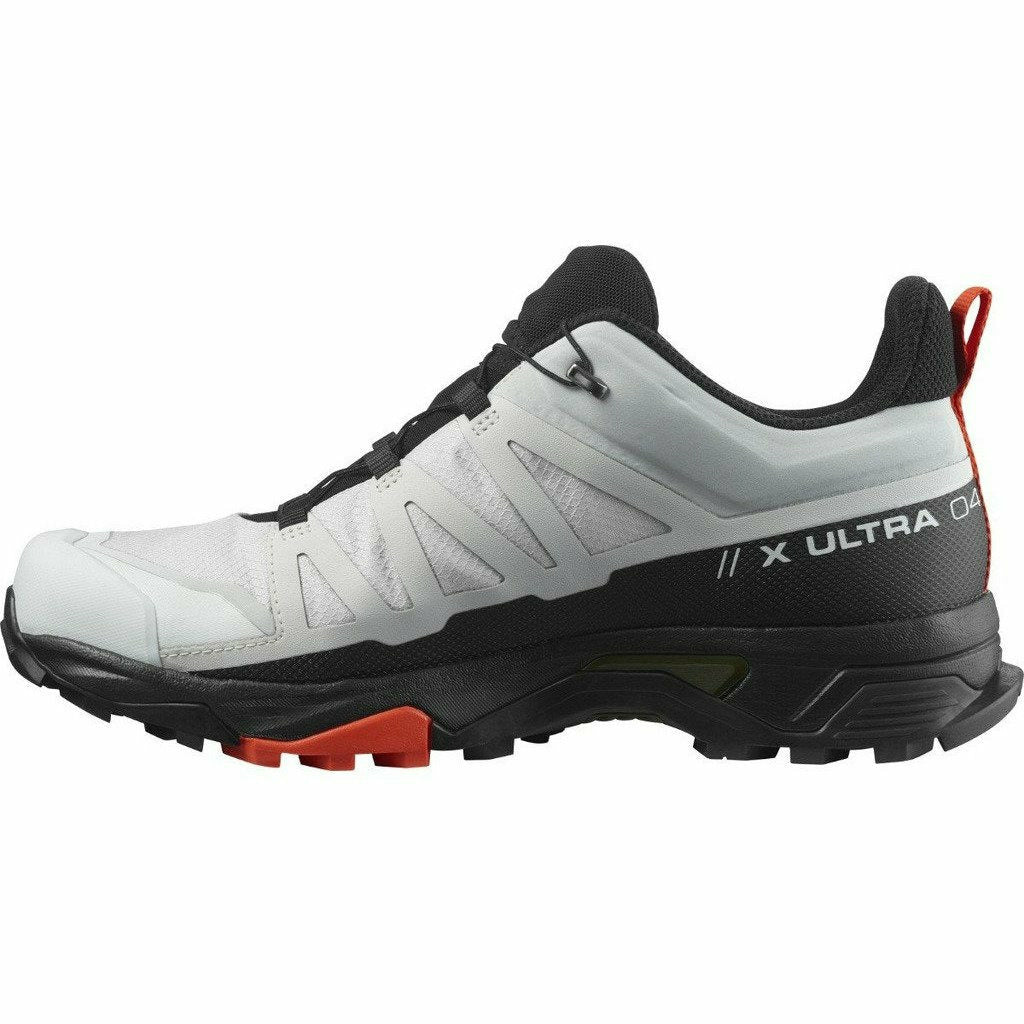 Salomon X Ultra 4 GTX Lunar / Black / Tomato - Scarpa Outdoor Uomo - Mud and Snow