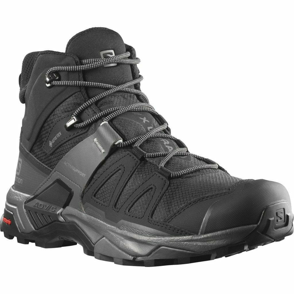 Salomon X Ultra 4 Mid GTX Black - Scarponcino Trekking Impermeabile - Mud and Snow