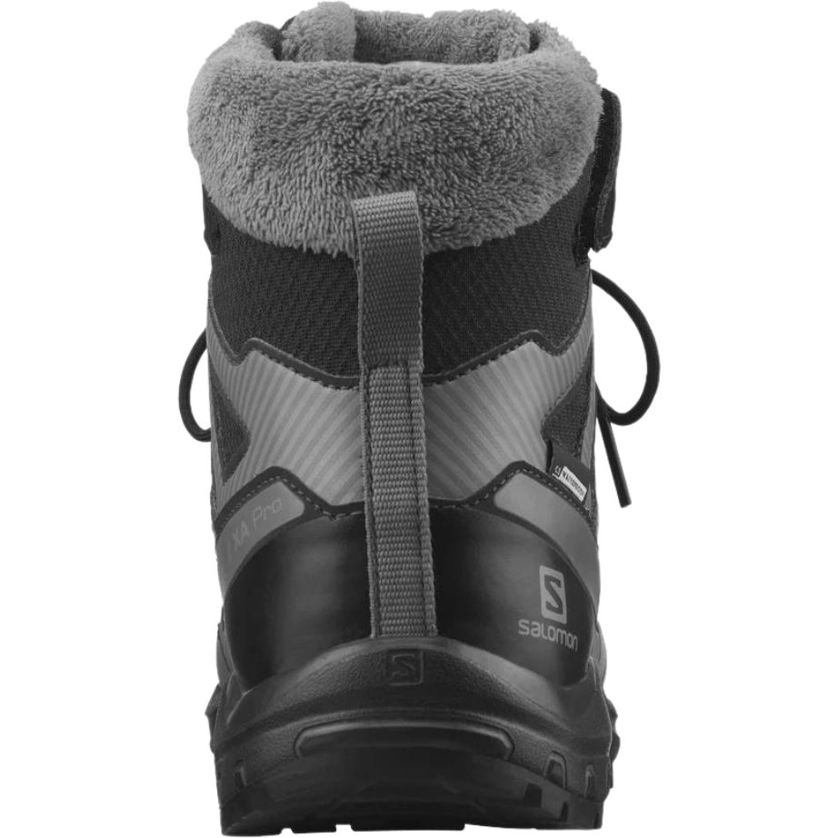 Salomon Xa Pro V8 Winter CSWP J Black - Scarpa Bambino Impermeabile - Mud and Snow