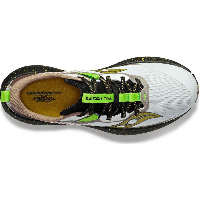 Saucony Endorphin Edge Fog/Black - Scarpa Trail Running Uomo - Mud and Snow