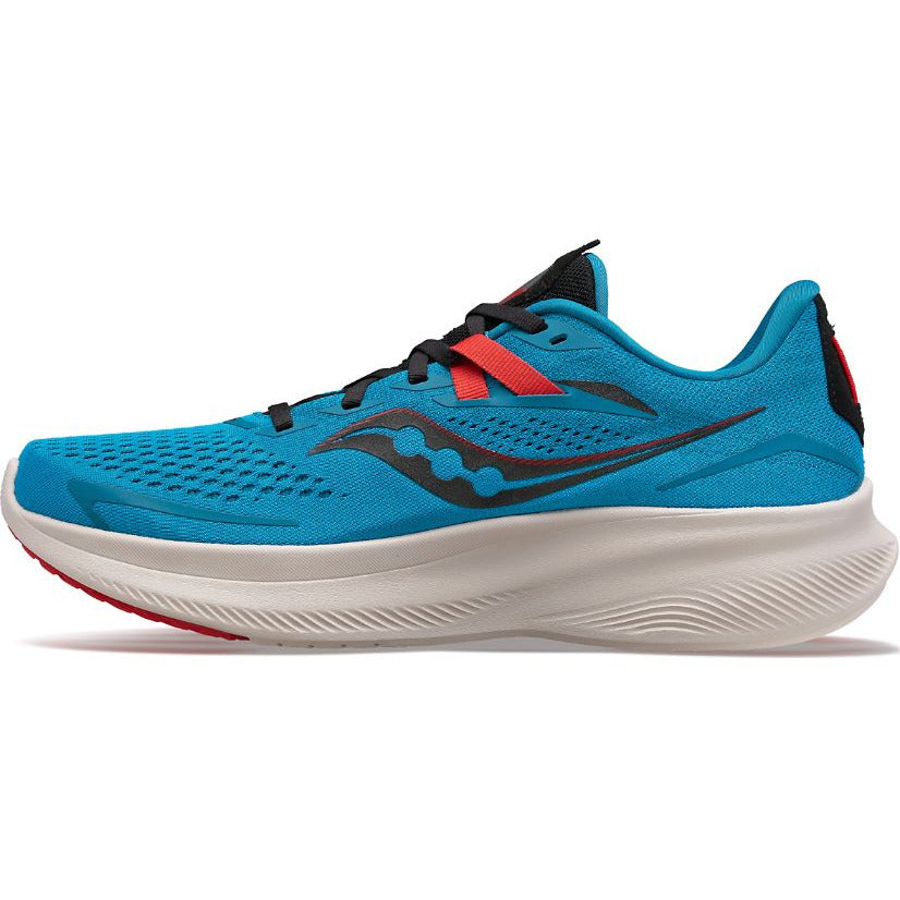 Saucony Ride 15 Ocean / Black - Scarpa Running - Mud and Snow