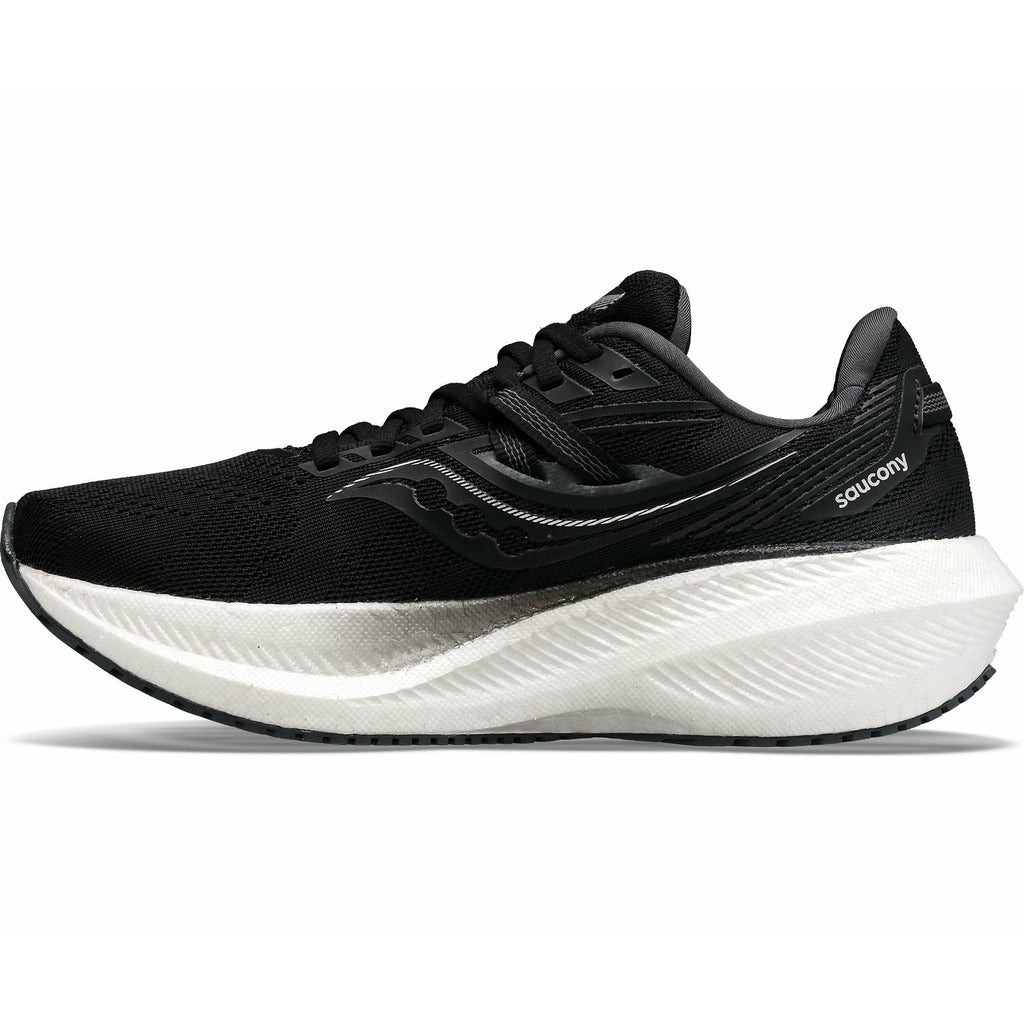 Saucony Triumph 20 Black / White - Scarpa Running Donna - Mud and Snow