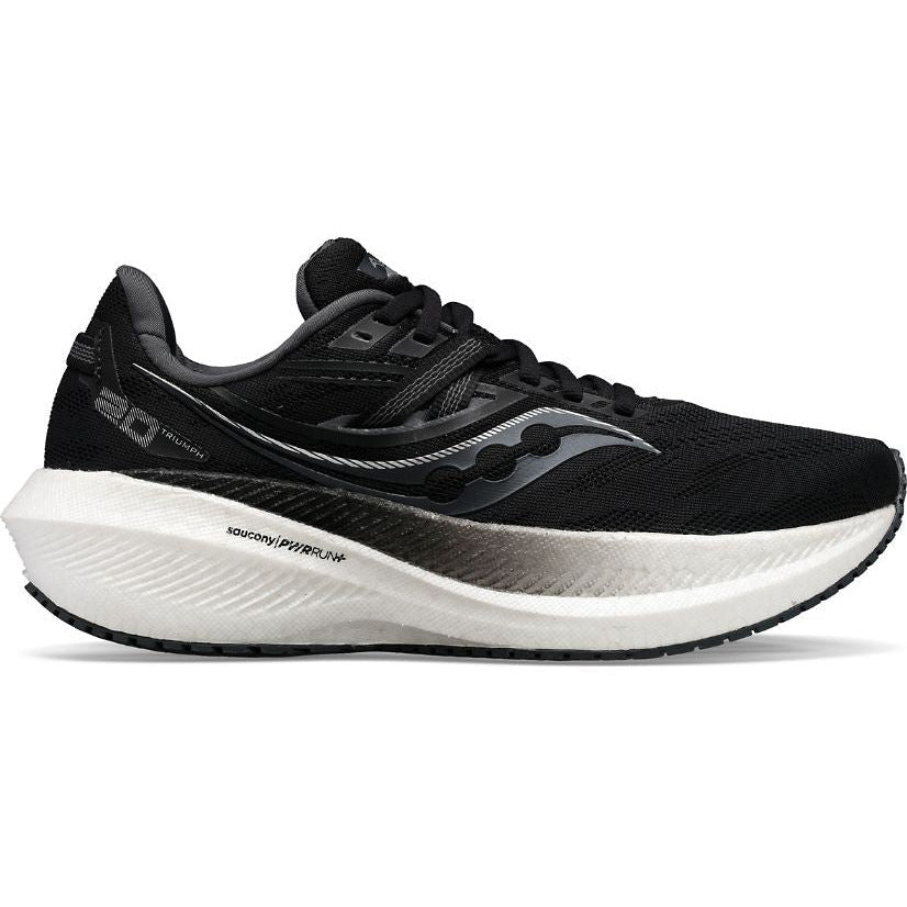 Saucony Triumph 20 Black / White - Scarpa Running - Mud and Snow