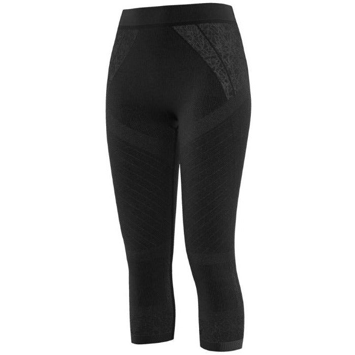 Tecso Pantacollant 3/4 Donna Nero - Intimo Traspirante - Mud and Snow