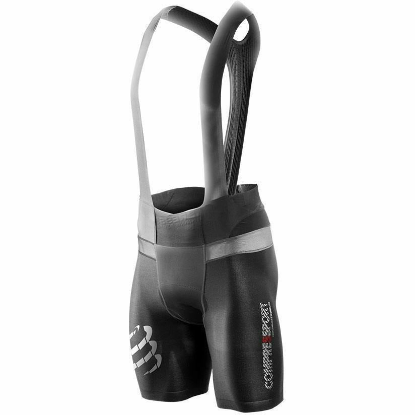 Compressport Cycling Bib Short Black - Mud and Snow