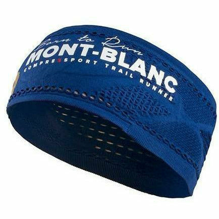 Compressport Headband On/Off Blue Mont-Blanc 2017 - Mud and Snow