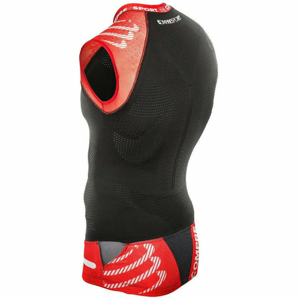 Compressport Trail Running Shirt Tank V2 Black - Mud and Snow