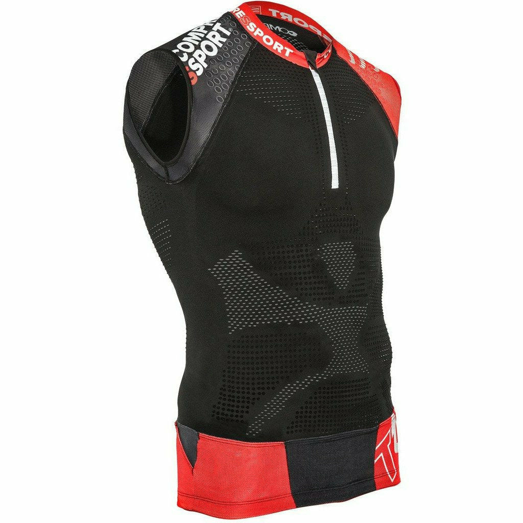 Compressport Trail Running Shirt Tank V2 Black - Mud and Snow