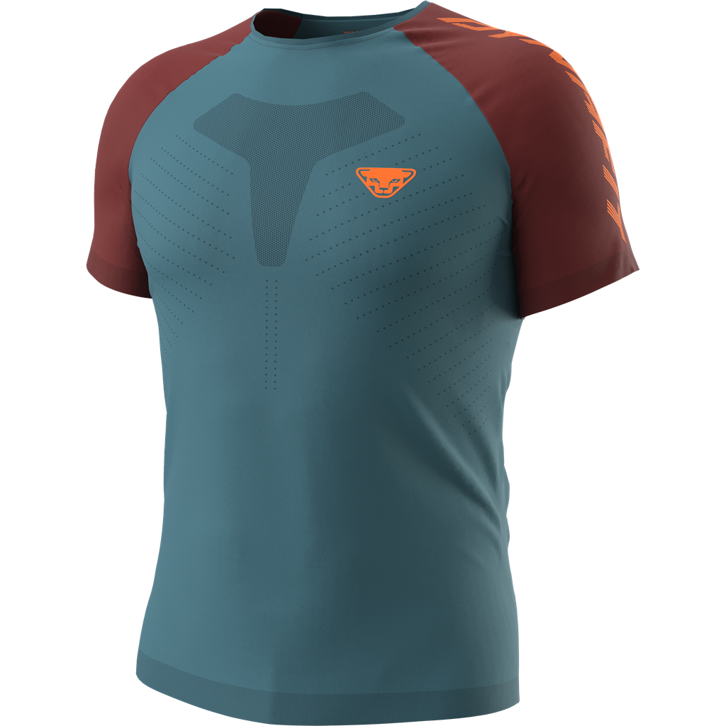 Dynafit Ultra 3 Tech S/S Tee Mallard Blue - T Shirt Uomo Running - Mud and Snow