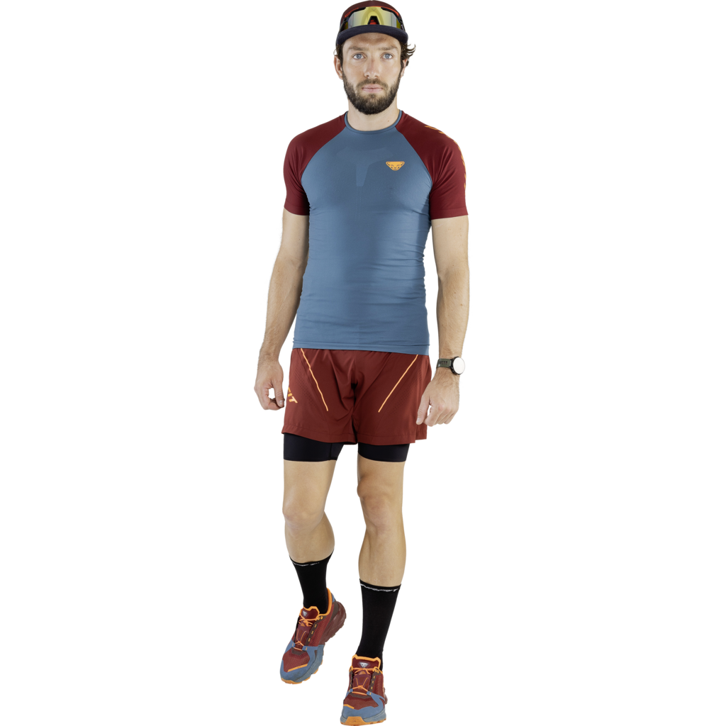 Dynafit Ultra 3 Tech S/S Tee Mallard Blue - T Shirt Uomo Running - Mud and Snow