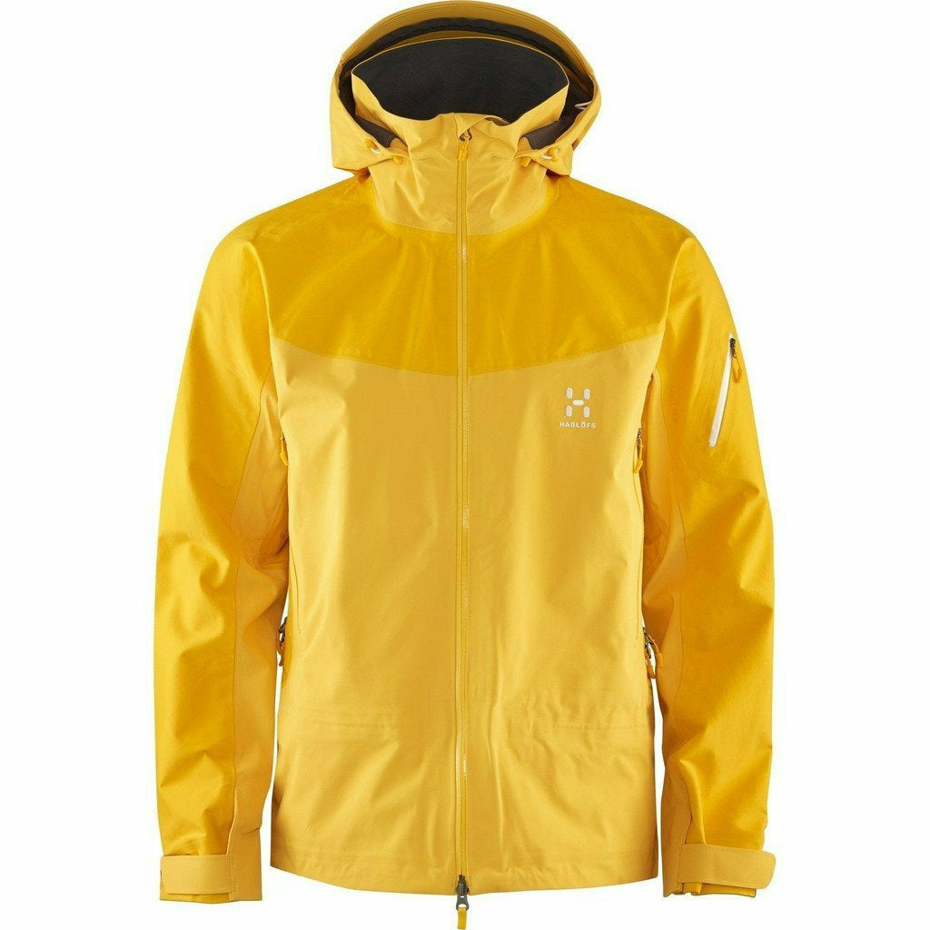 Haglofs Couloir V Jacket Saffron Guscio Giacca Uomo Goretex - Mud and Snow